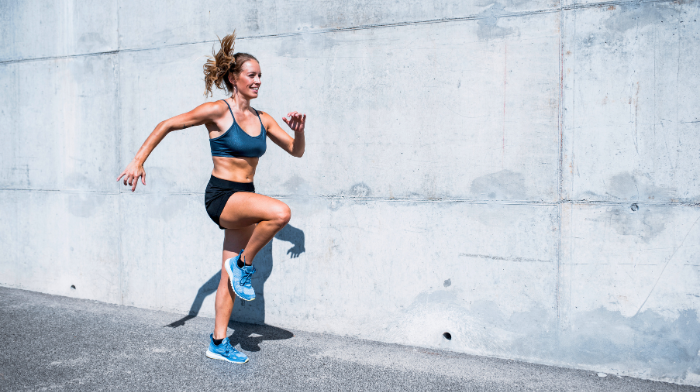 woman exercising outdoors