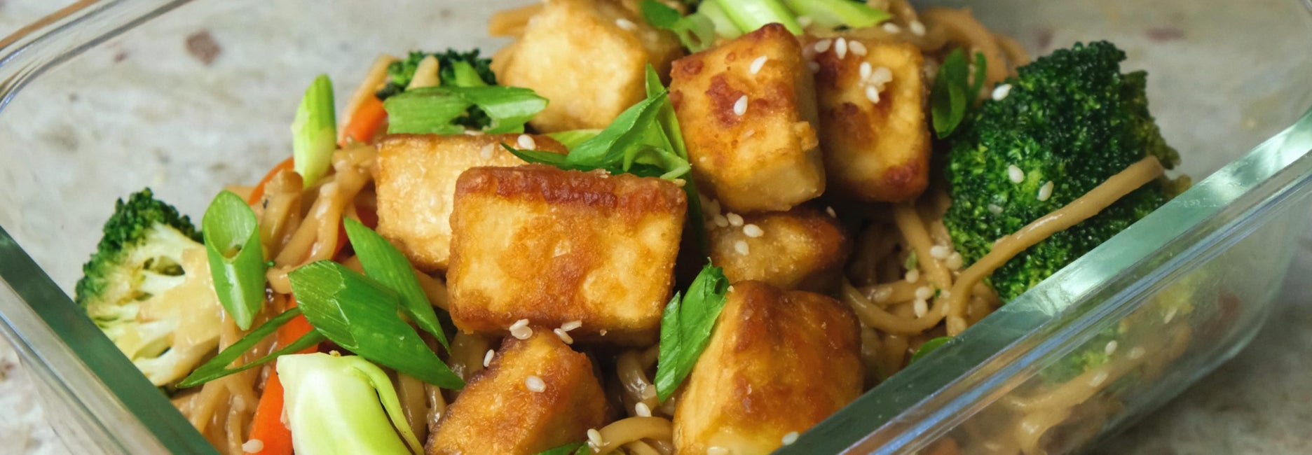 Crispy Tofu & Teriyaki Noodle Meal Prep