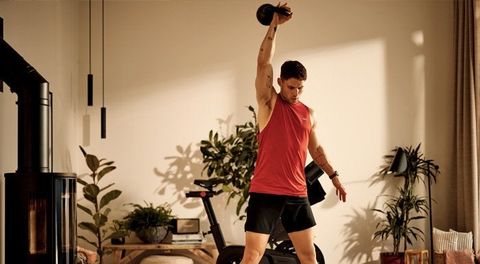 man lifting weight