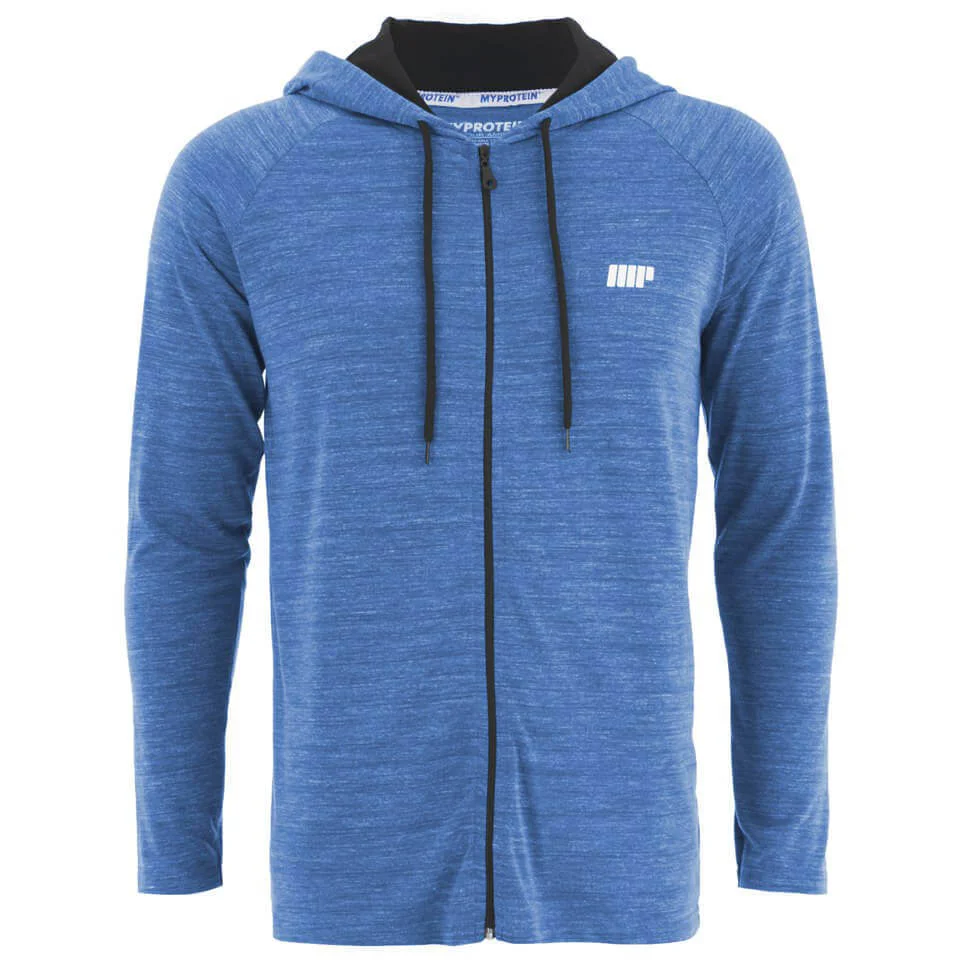 Myprotein Men's Performance Zip Hoodie - Blue Marl - S - Blue Image 1