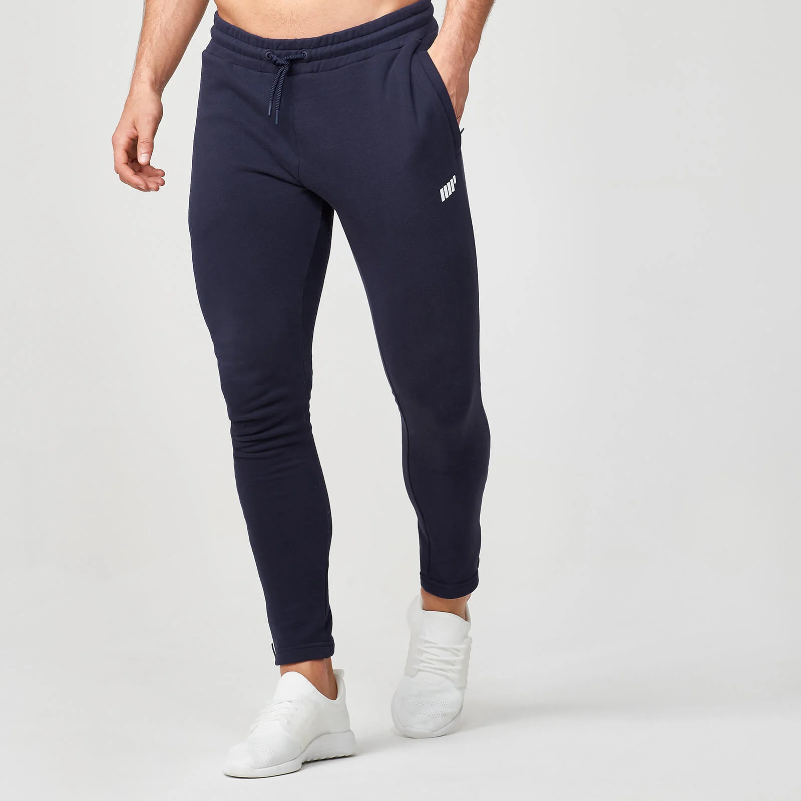 Tru-Fit Zip Joggers - S - Navy Image 1