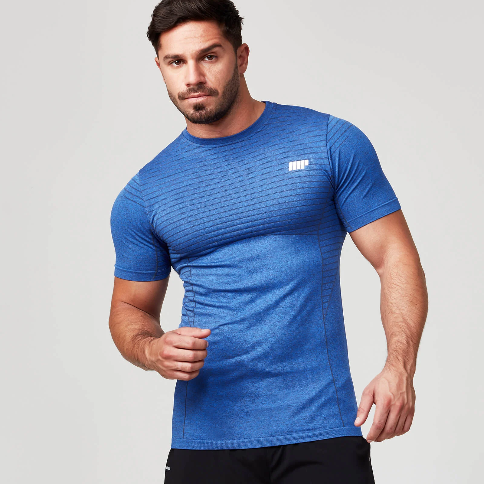 Seamless Short-Sleeve T-Shirt - XXL - Navy Image 1