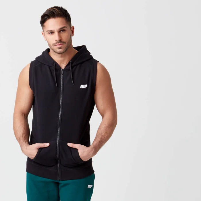 MP Men's Tru-Fit Sleeveless Hoodie - Black