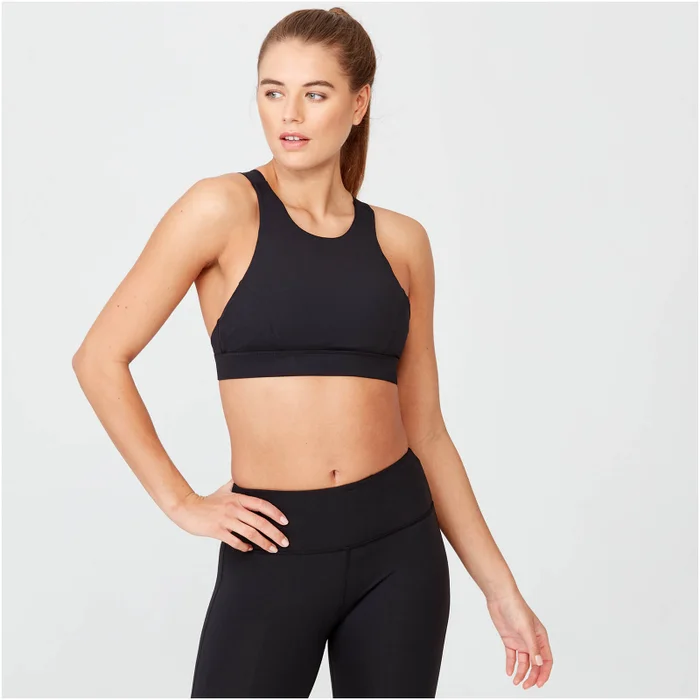 MP Women's Racer Sports Bra - Black