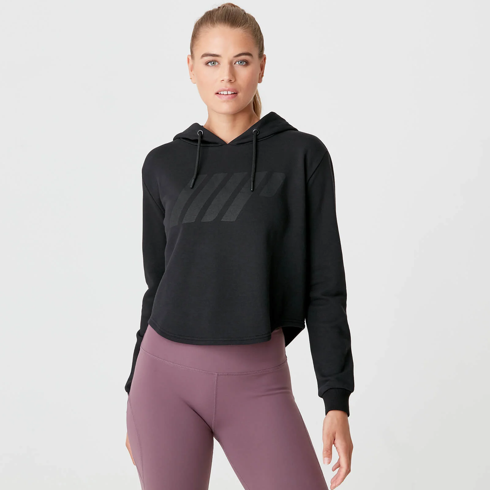 The Original Cropped Hoodie - Black - S Image 1