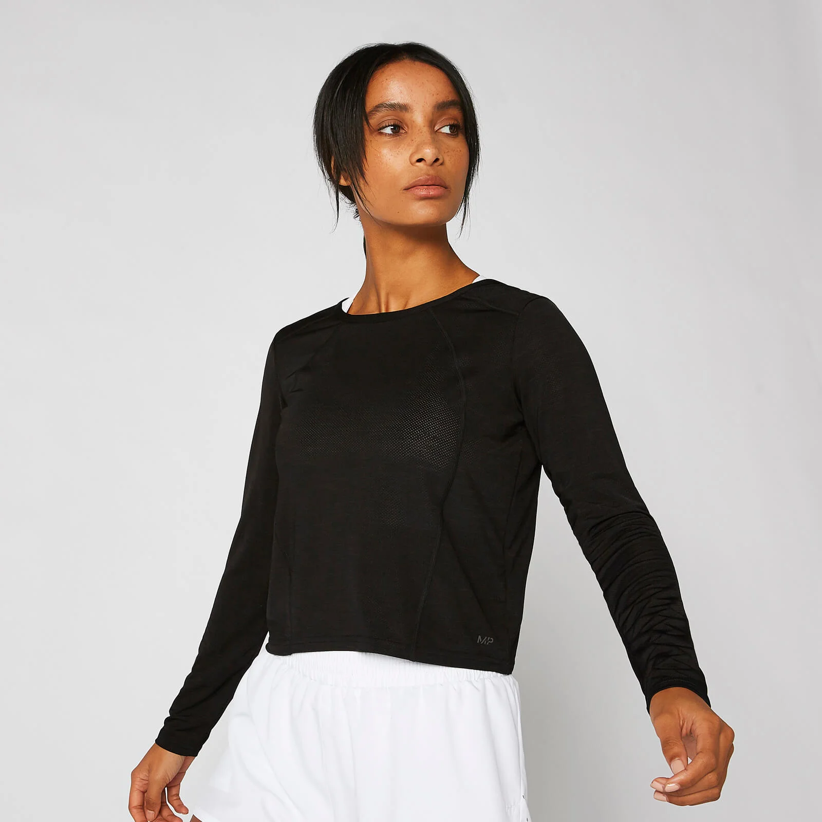 MP Women's Dry-Tech Long-Sleeve Top - Black - XS Image 1