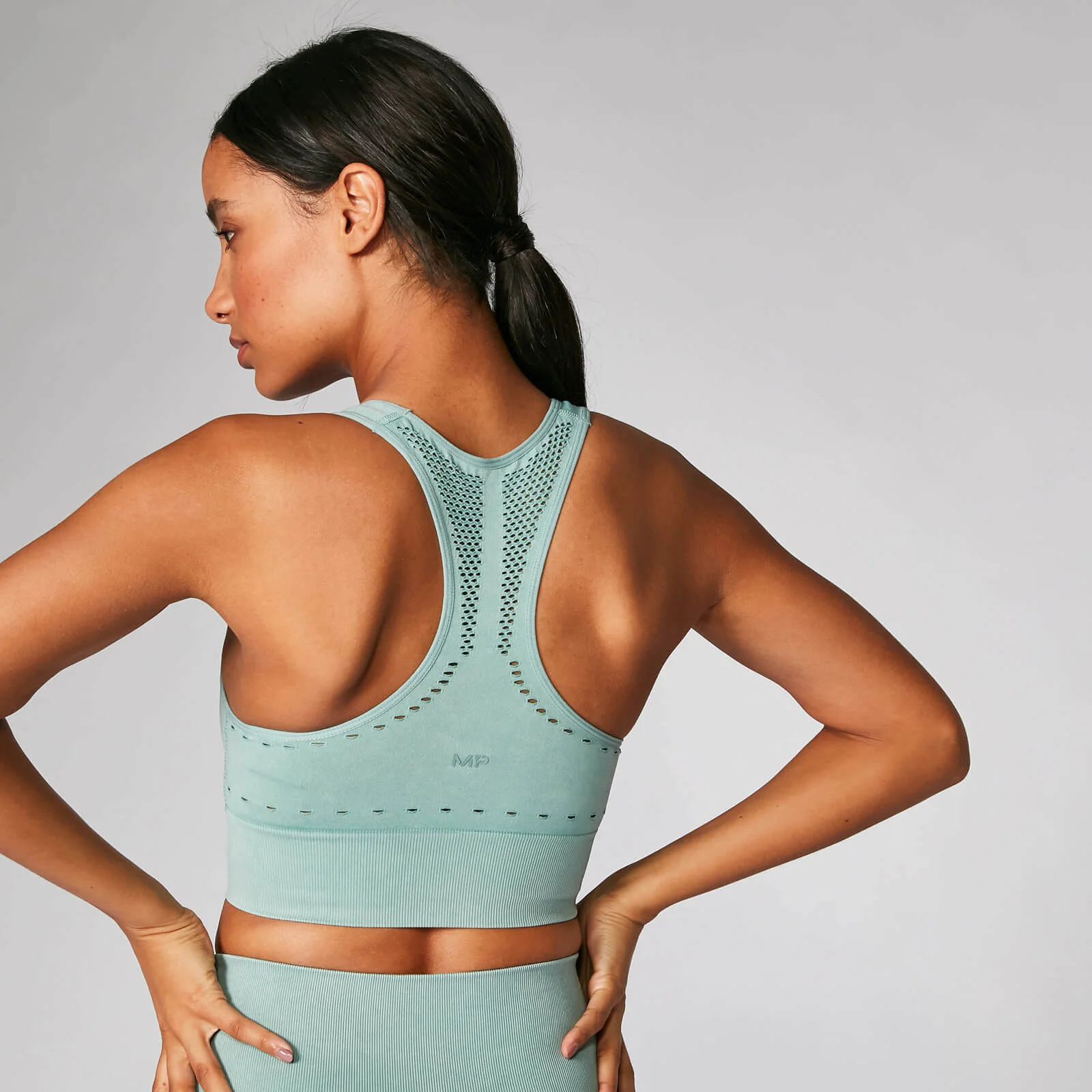 Acid Wash Sports Bra - Seafoam - XS Image 1