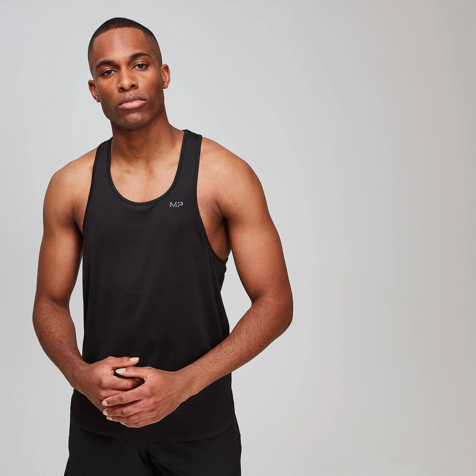 MP Men's Dry Tech Training Essentials Stringer Vest - Black - S Image 1