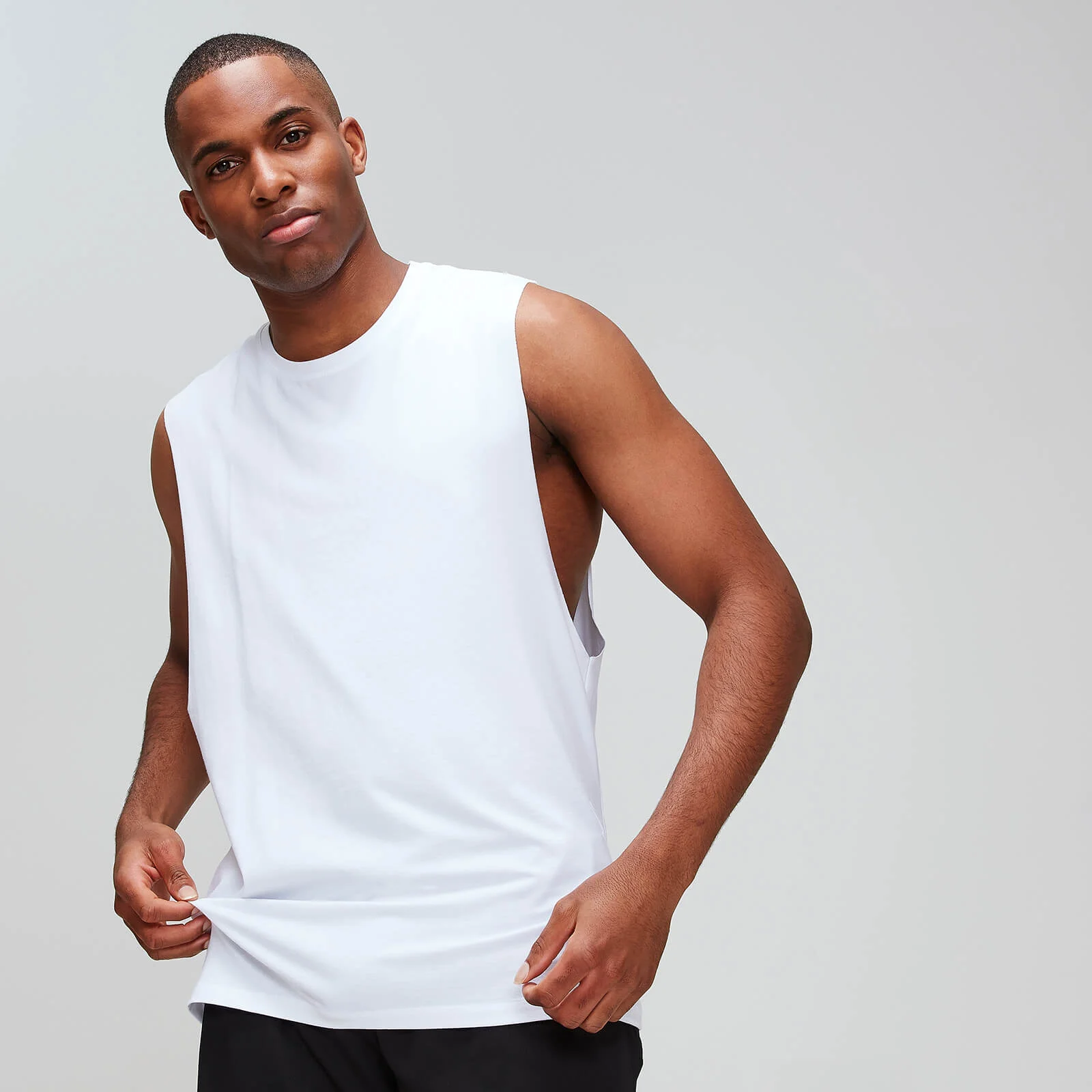 MP Men's Luxe Classic Drop Armhole Tank Top - White - XS Image 1