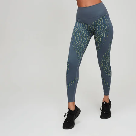 MP Animal Zebra Seamless Women's Leggings - Slate/Stargazer