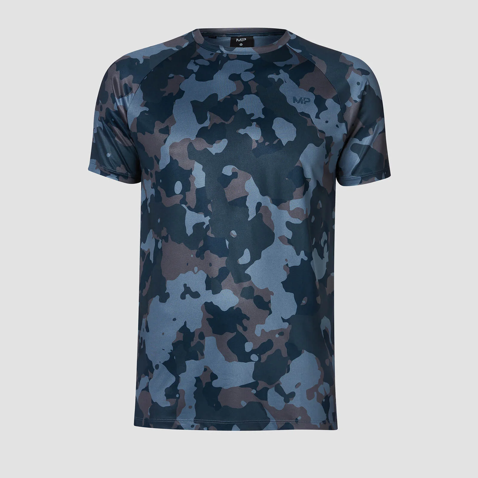 MP Men's Training Camo T-Shirt - Washed Blue - XS Image 1