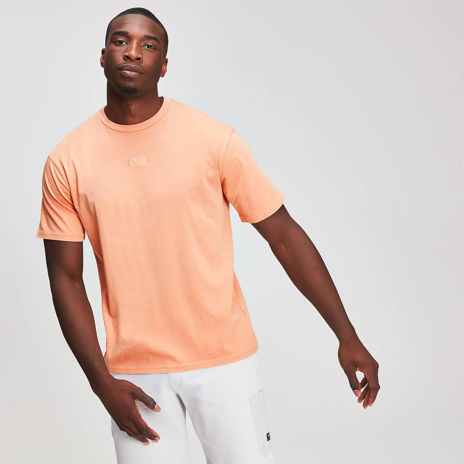 MP Men's Graphic Embroidered T-Shirt - Canteloupe - XS Image 1