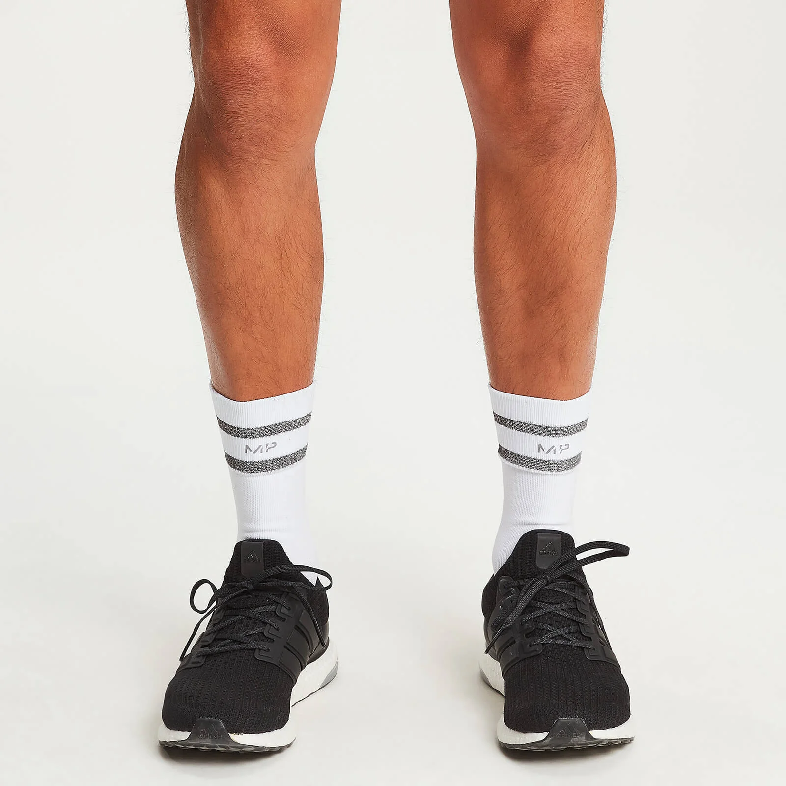 MP Reflective Crew Socks - White - UK 6-8 Image 1
