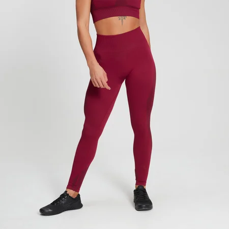 MP Women's Training Ribbed Seamless Leggings - Plum