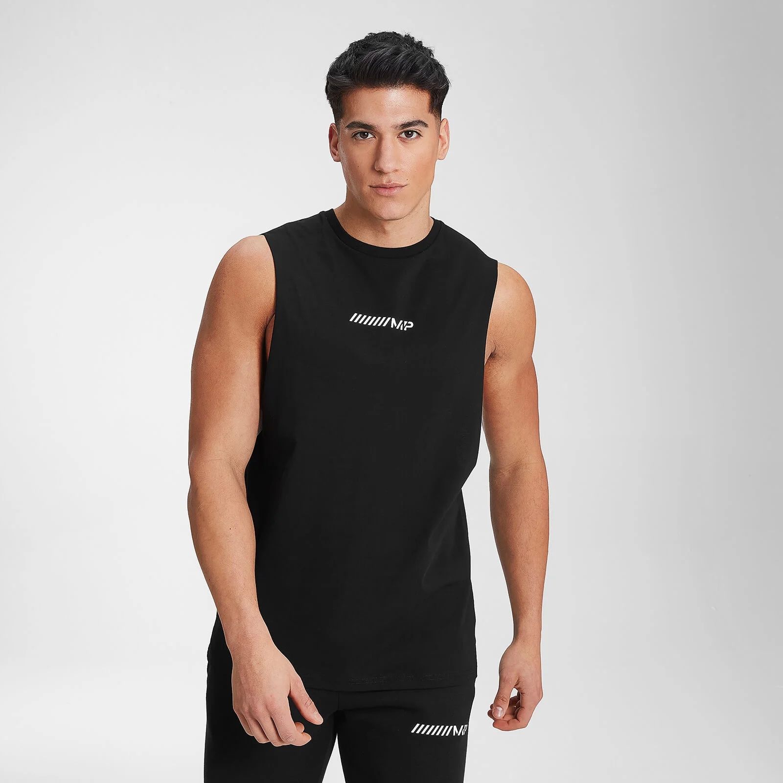 MP Men's Contrast Graphic Tank - Black - XXS Image 1