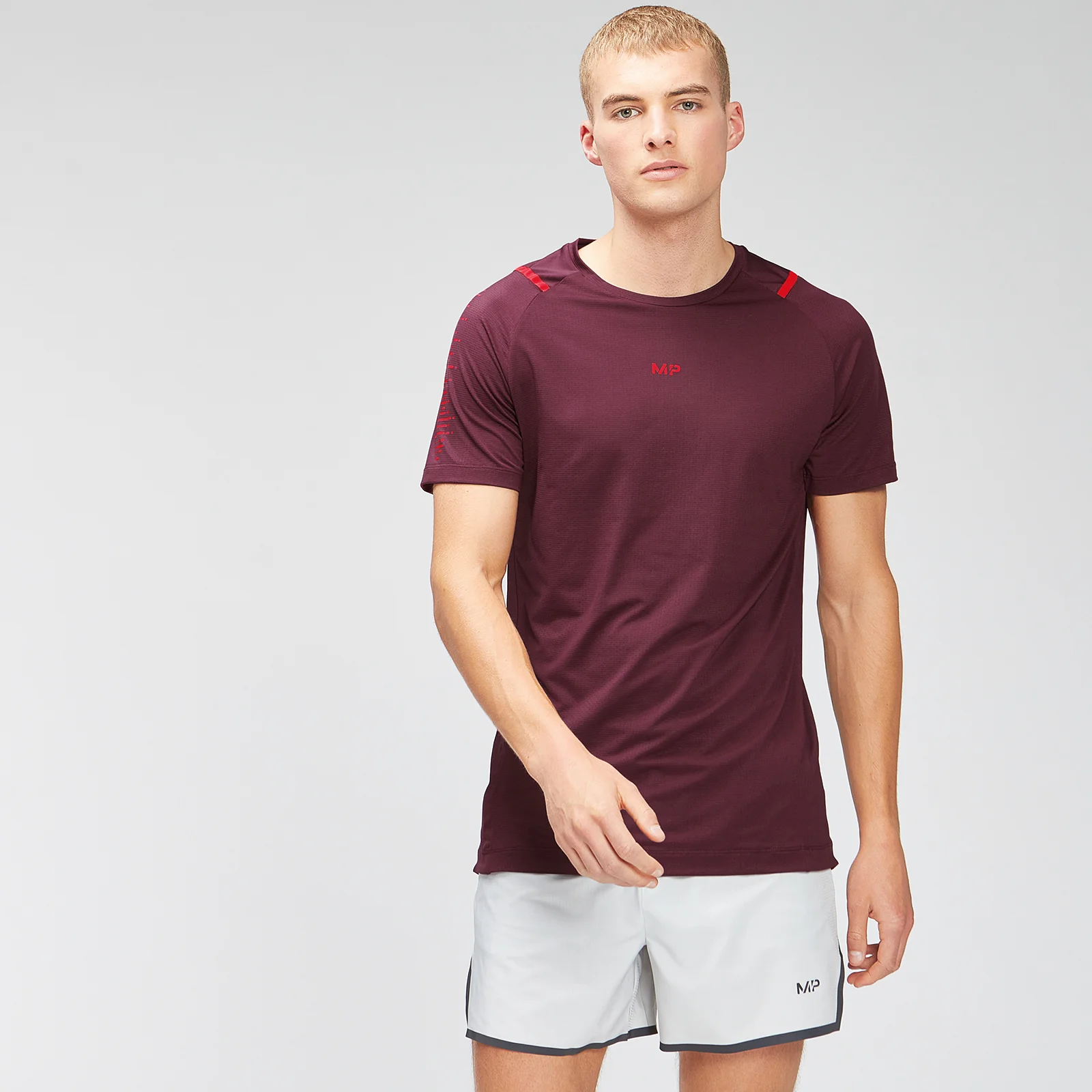 MP Men's Velocity Short Sleeve T-Shirt - Merlot - XXS Image 1