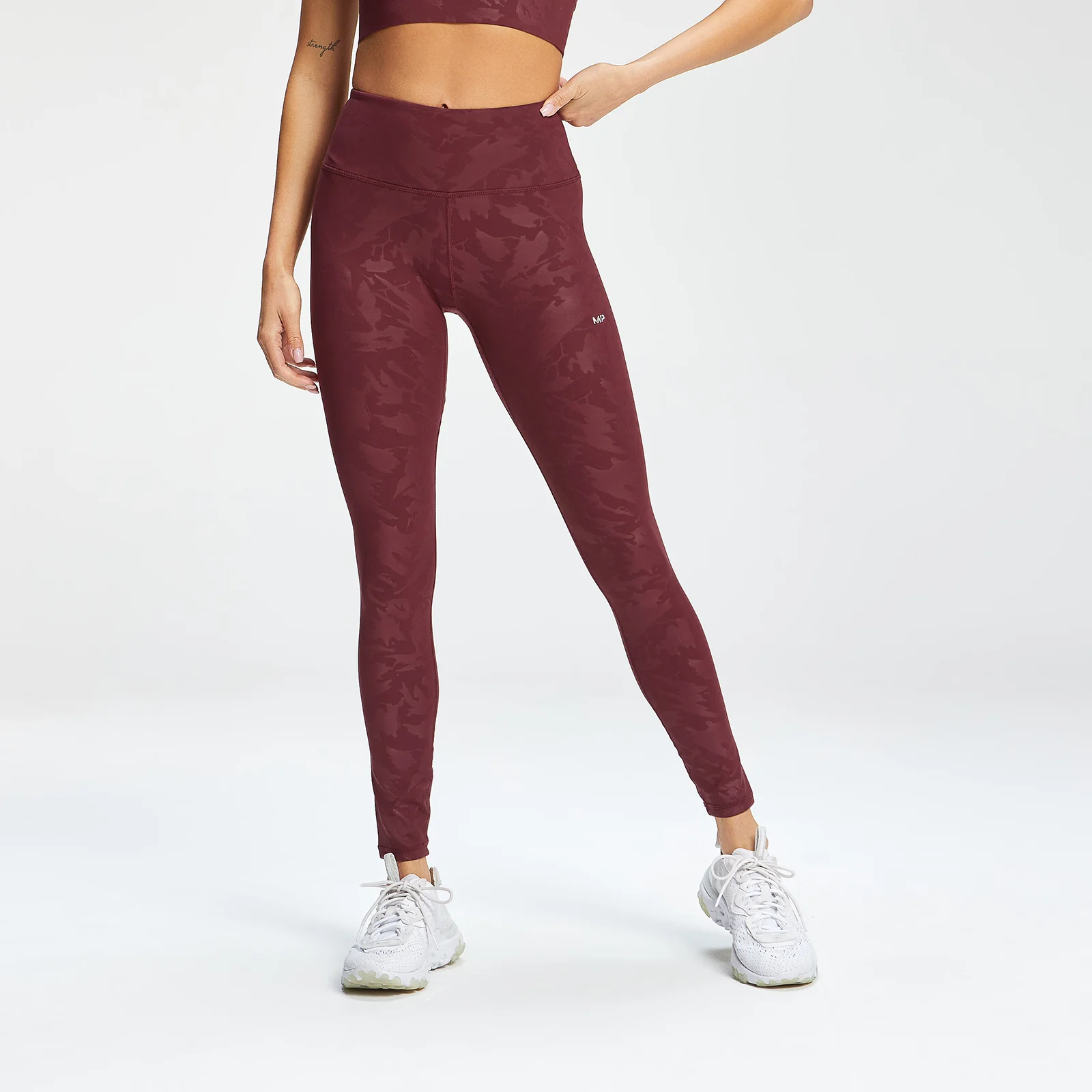 MP Women's Adapt Camo Leggings - Merlot - XXS Image 1