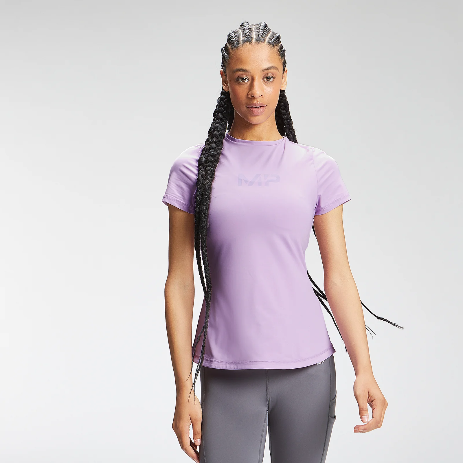 MP Women's Tempo Short Sleeve Top - Powder Purple - XS Image 1