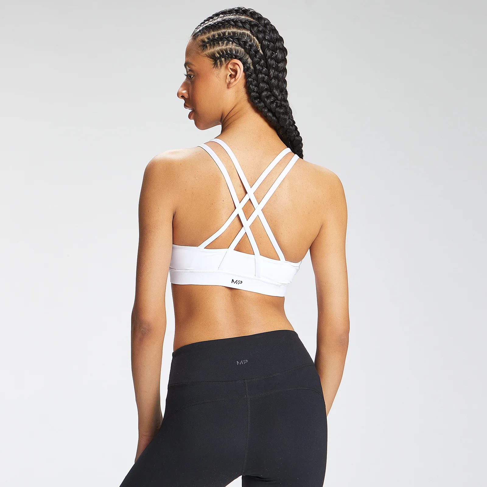 MP Women's Essentials Training Control Sports Bra - White - XXS Image 1