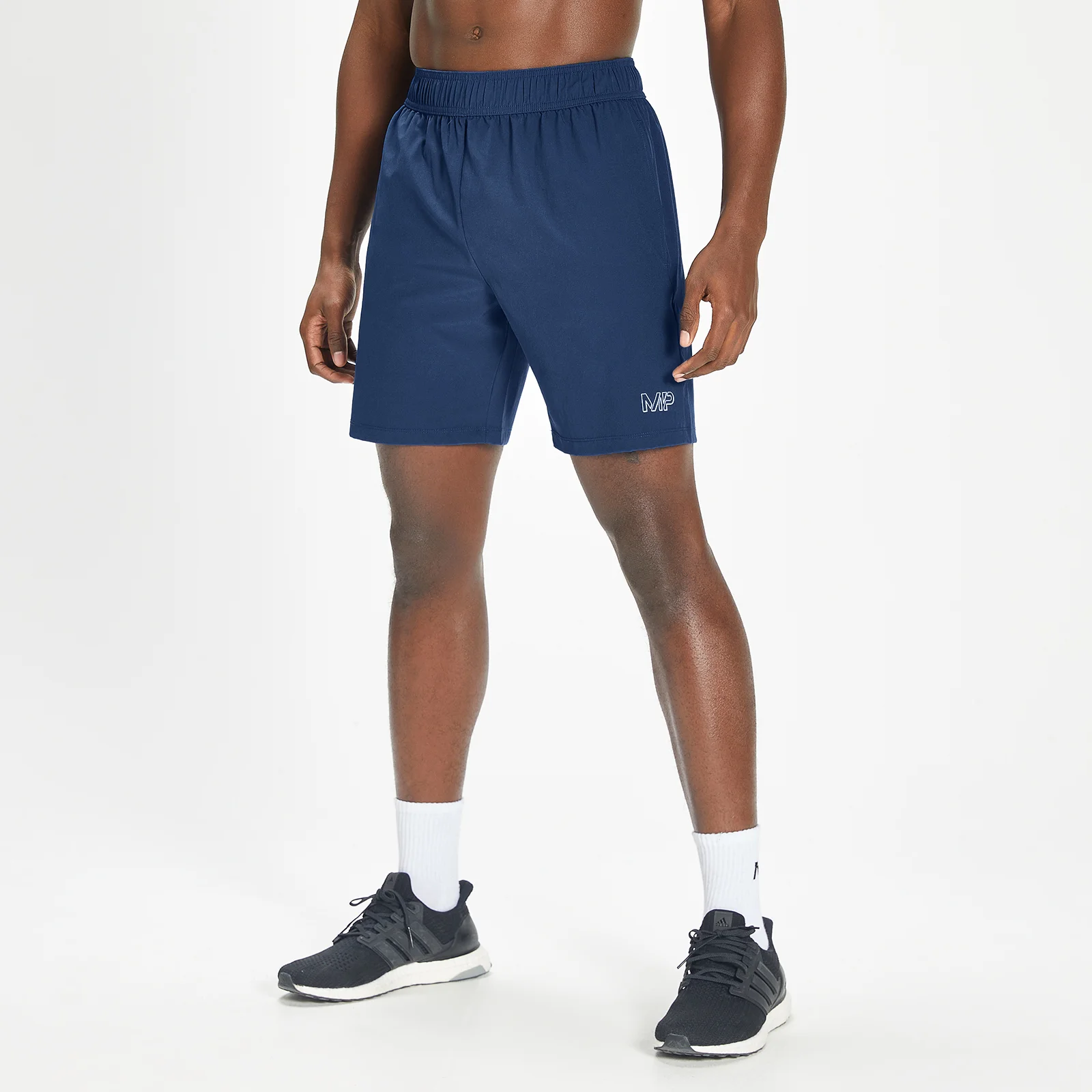 MP Men's Infinity Mark Graphic Training Shorts - Intense Blue - XXS Image 1