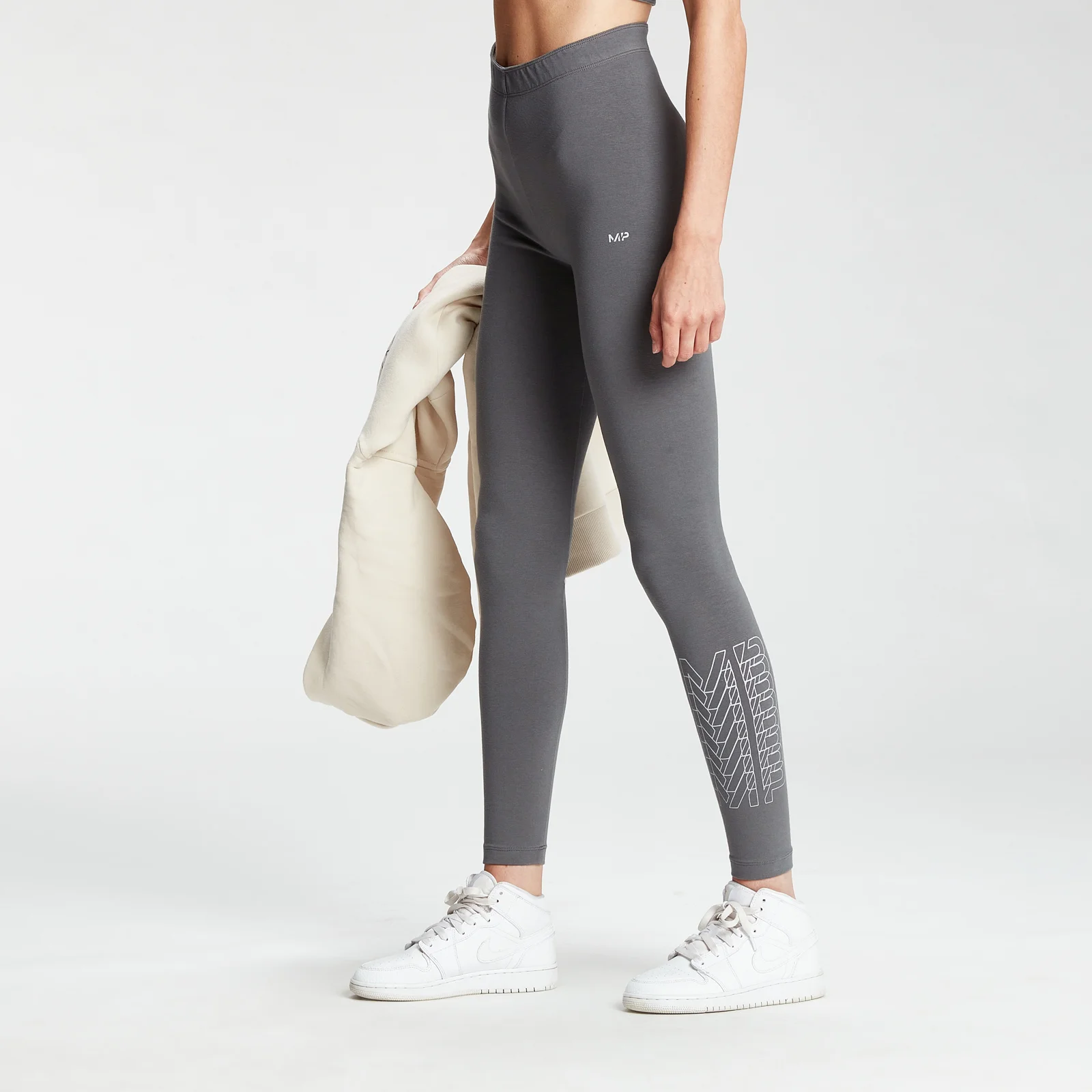 MP Women's Repeat MP Leggings - Carbon - S Image 1