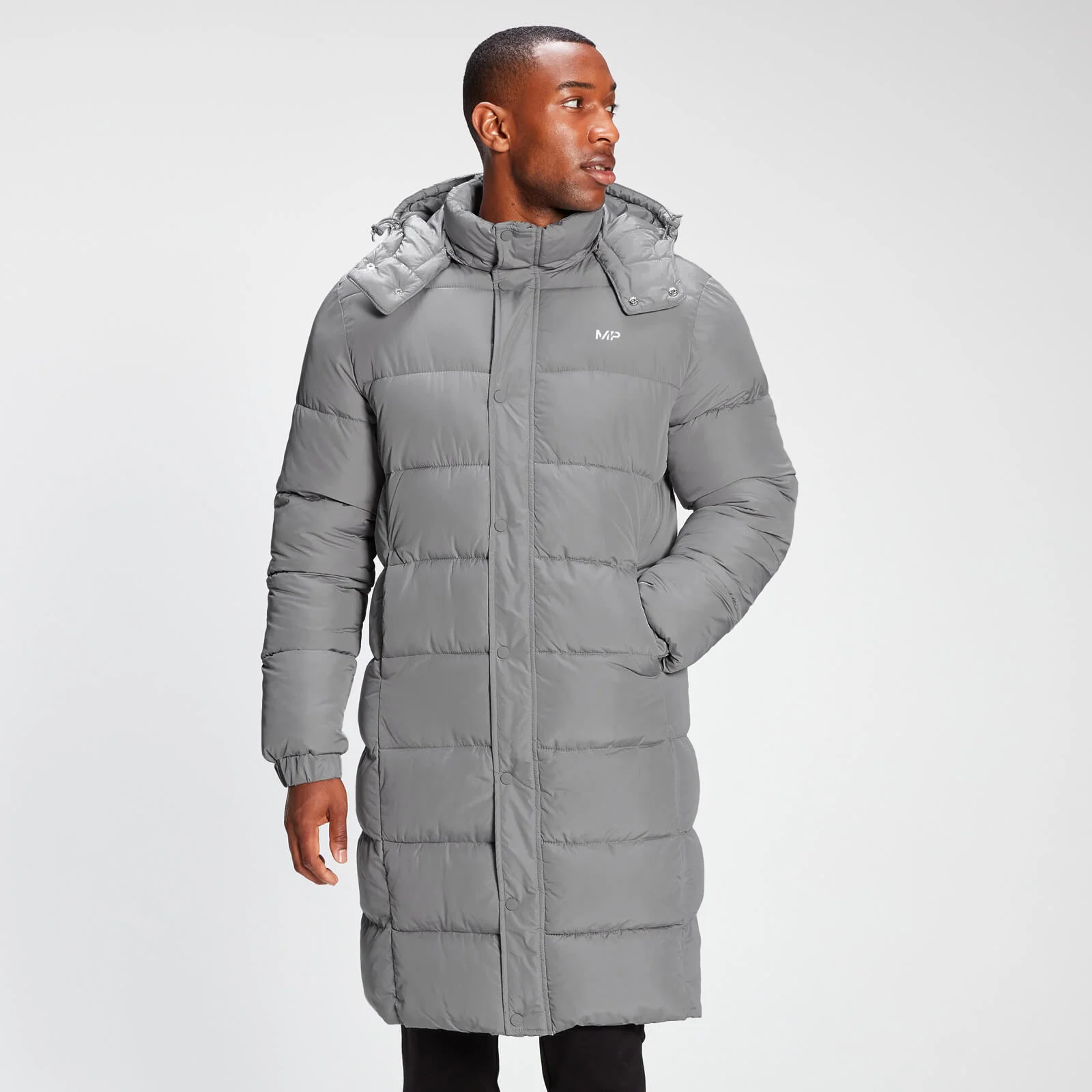 MP Men's Long Puffer Jacket - Storm - XXS Image 1