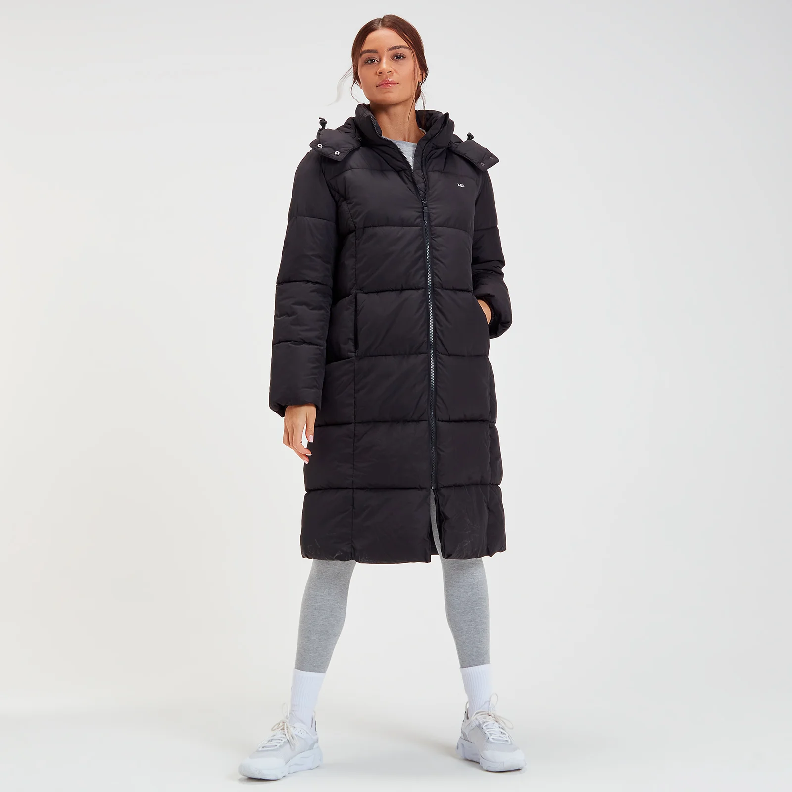 MP Women's Outerwear Longline Puffer Jacket - Black - XXS Image 1