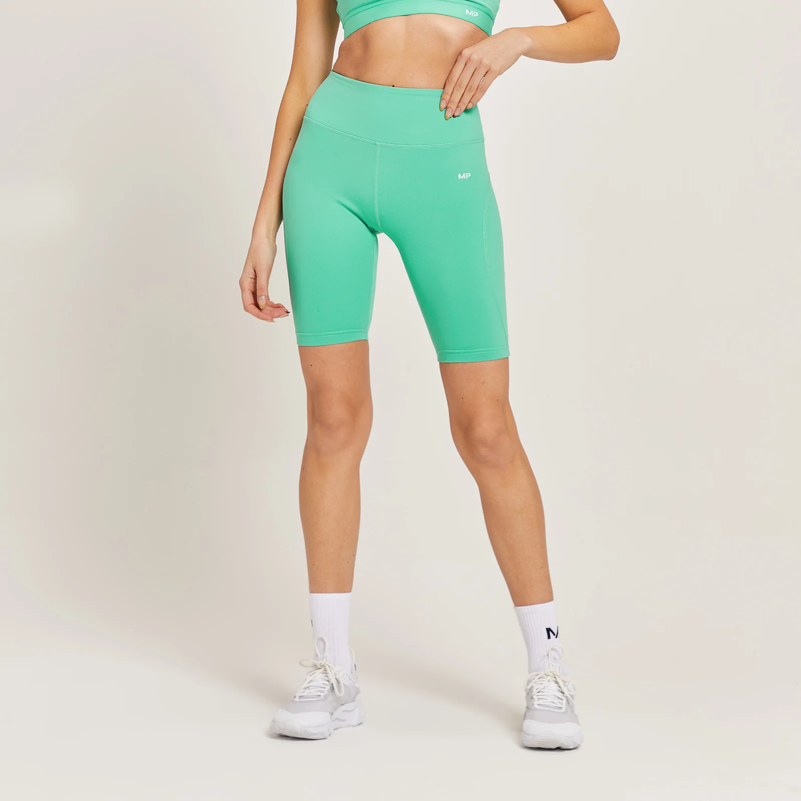MP Women's Power Cycling Shorts - Ice Green - S Image 1