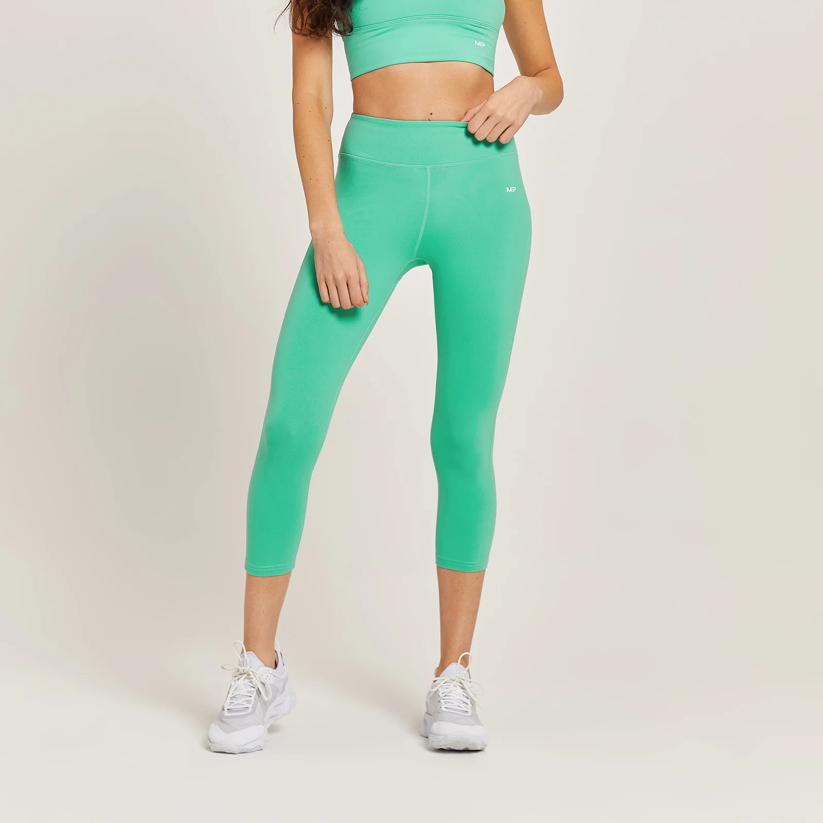 MP Women's 3/4 Power Leggings - Ice Green - S Image 1