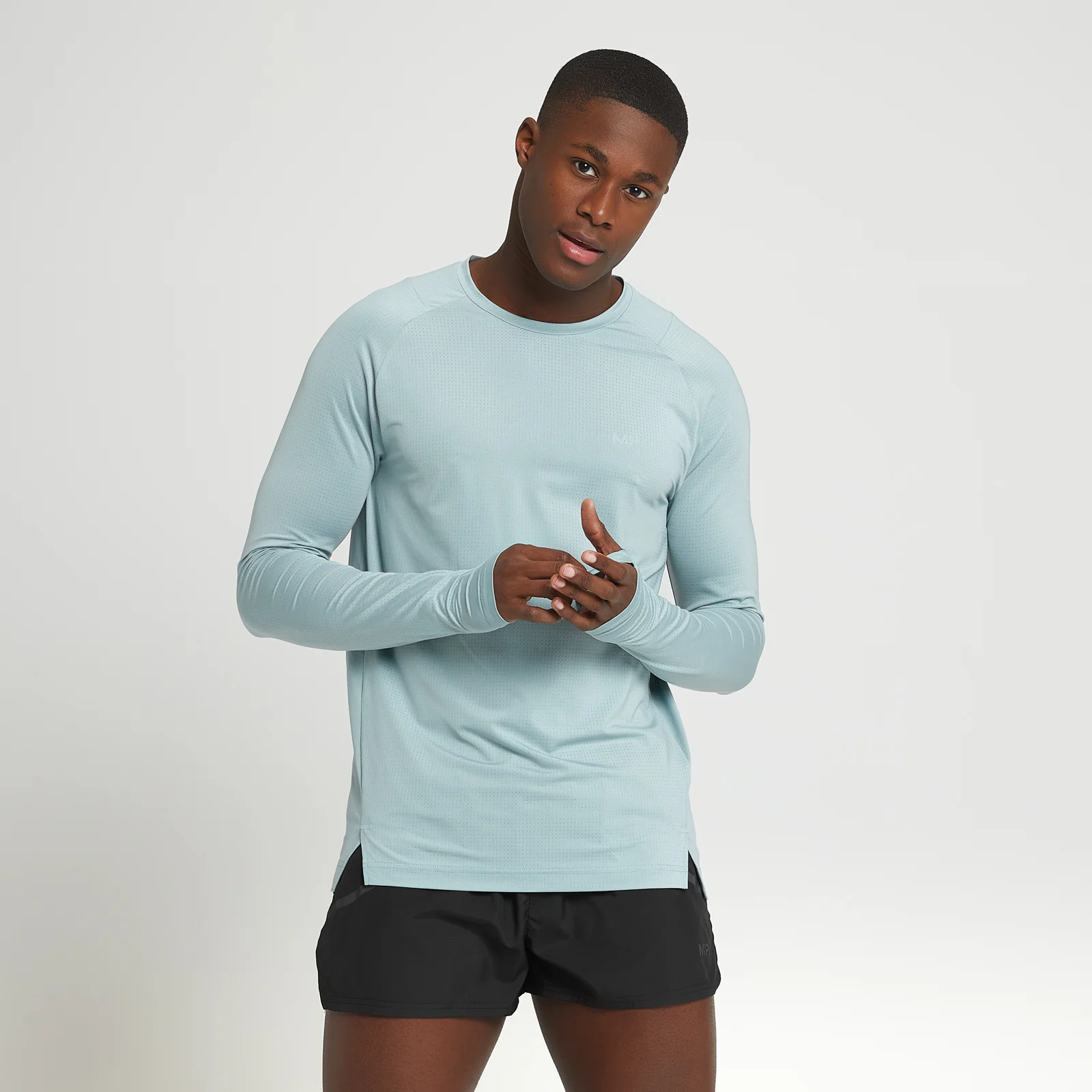 MP Men's Velocity Ultra Long Sleeve T-Shirt - Ice Blue - XXS Image 1