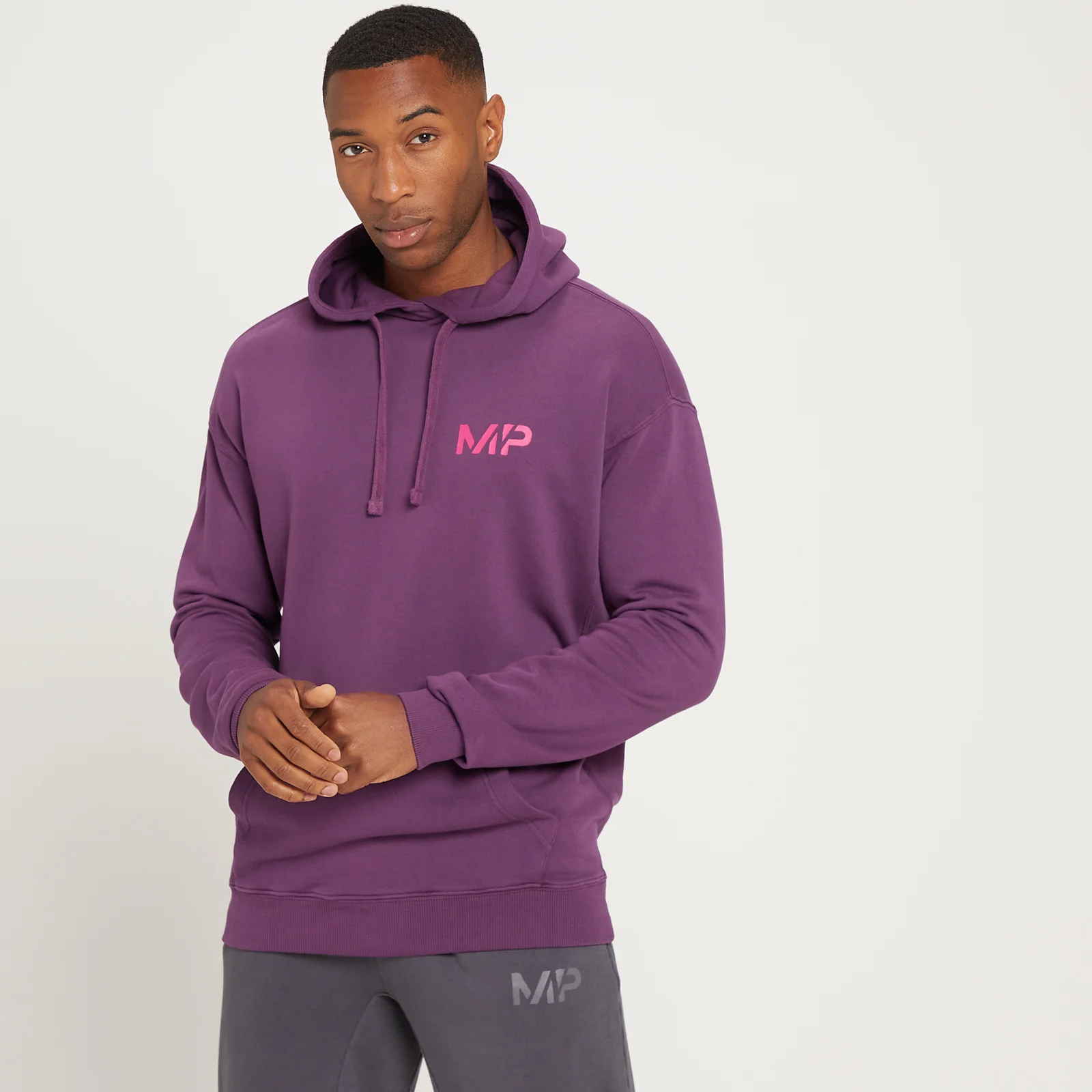 MP Men's Adapt Washed Hoodie - Dark Purple - XL Image 1