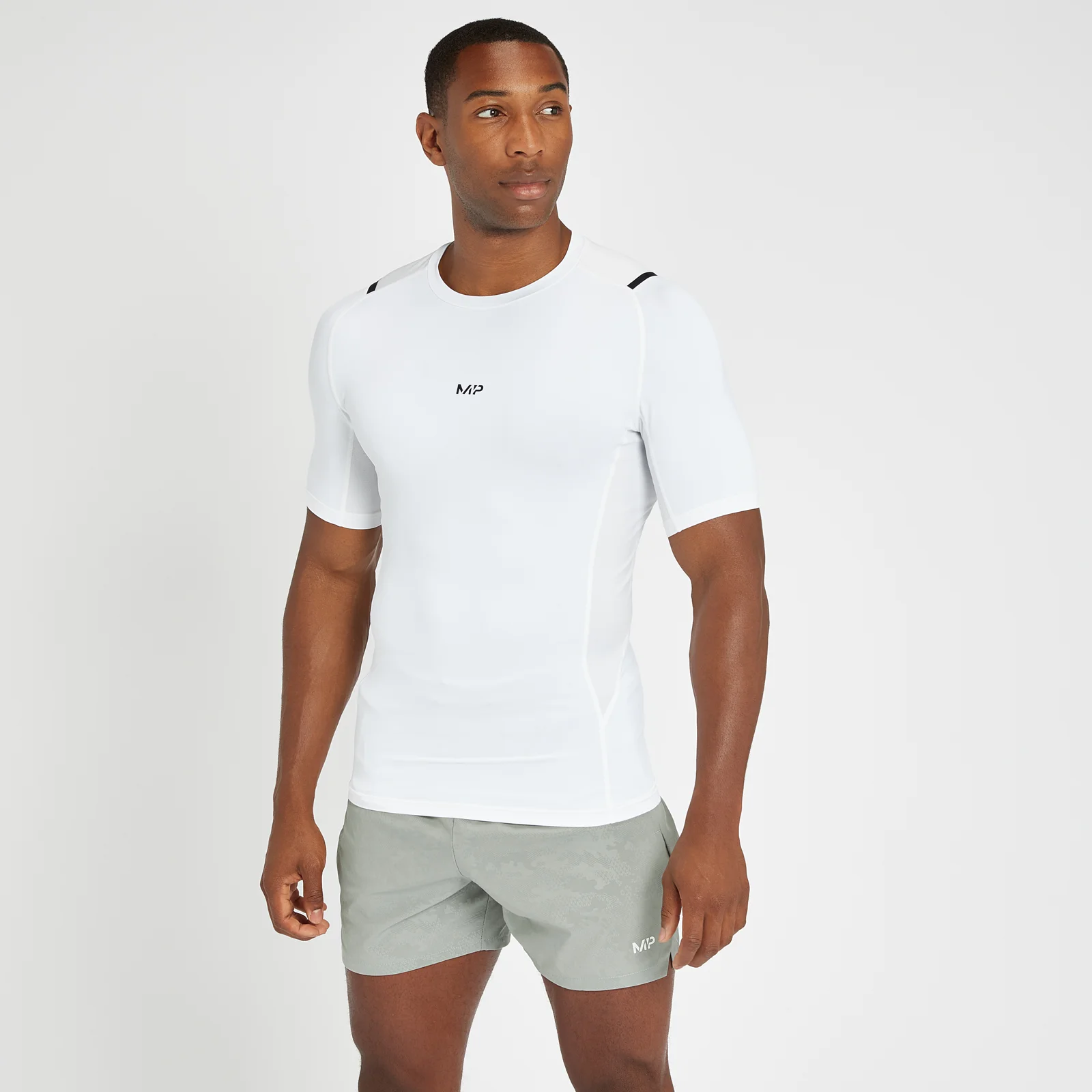 MP Men's Engage Baselayer Short Sleeve T-Shirt - White - XXS Image 1
