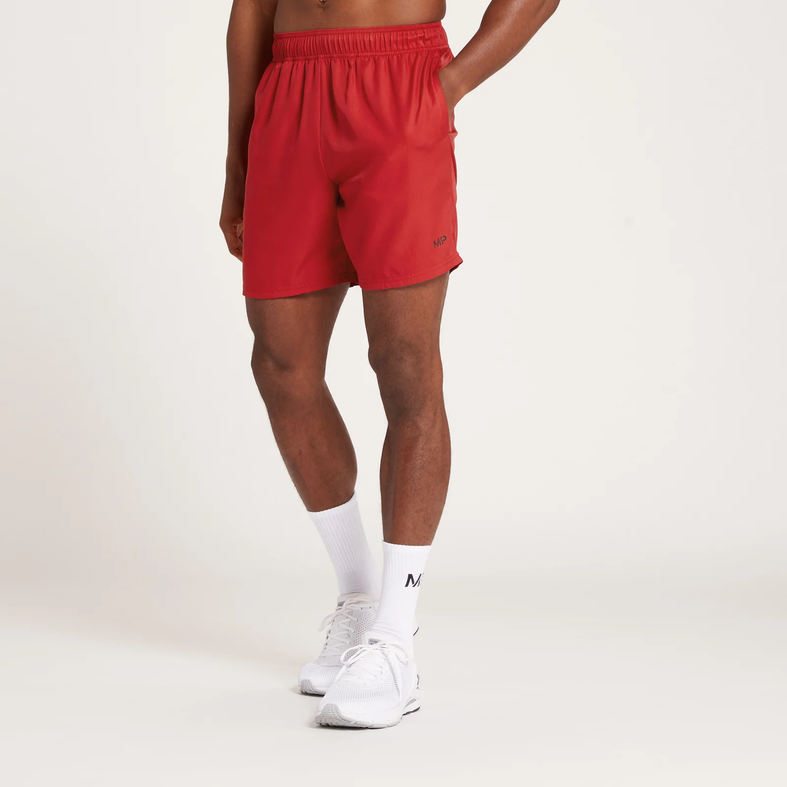 MP Men's Repeat MP Graphic Training Shorts - Wine - S Image 1