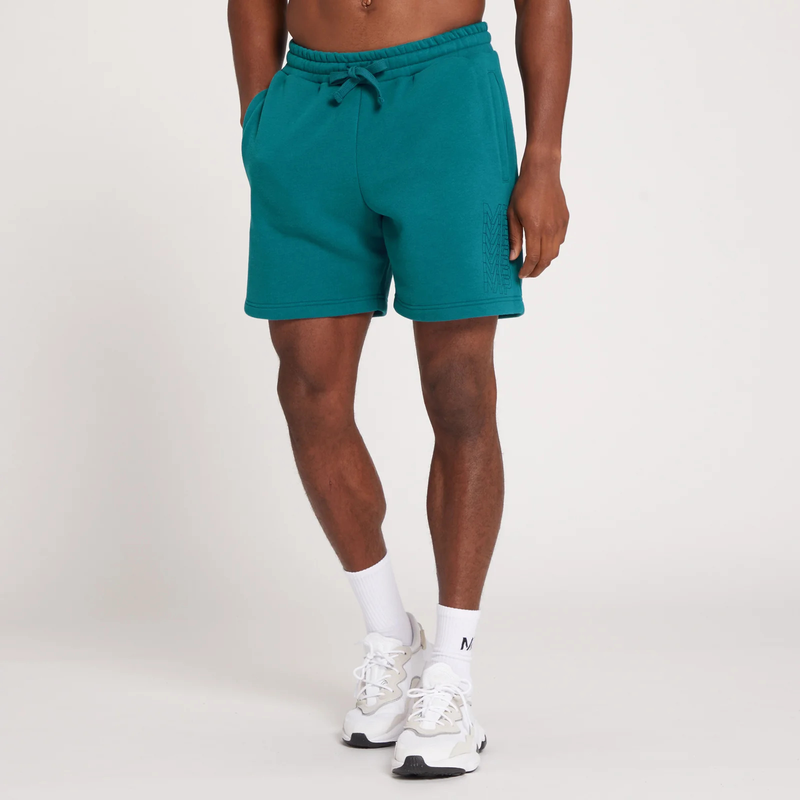 MP Men's Repeat MP Graphic Shorts - Deep Lake - XXS Image 1