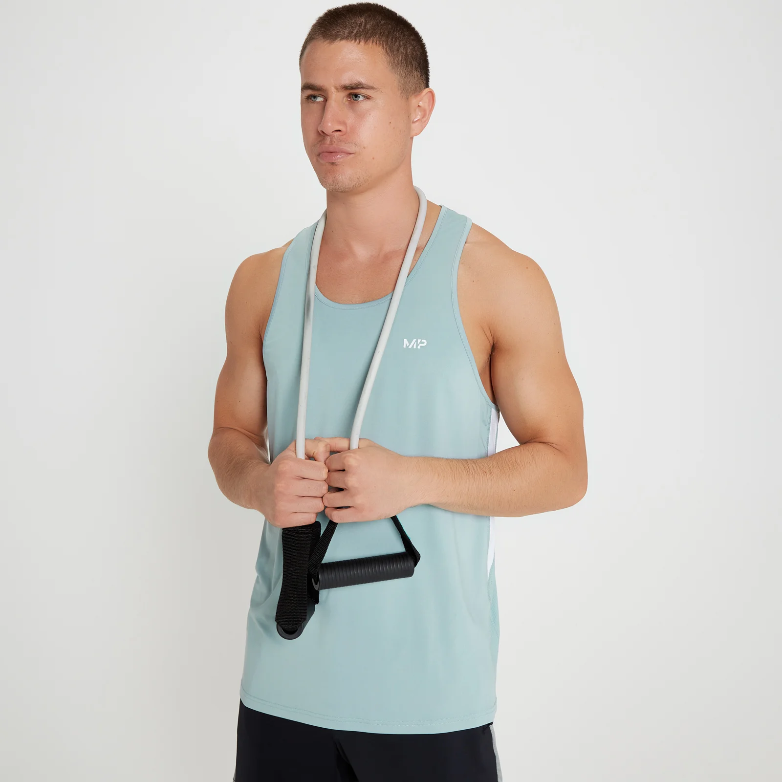 MP Men's Tempo Tank - Frost Blue - XXS Image 1