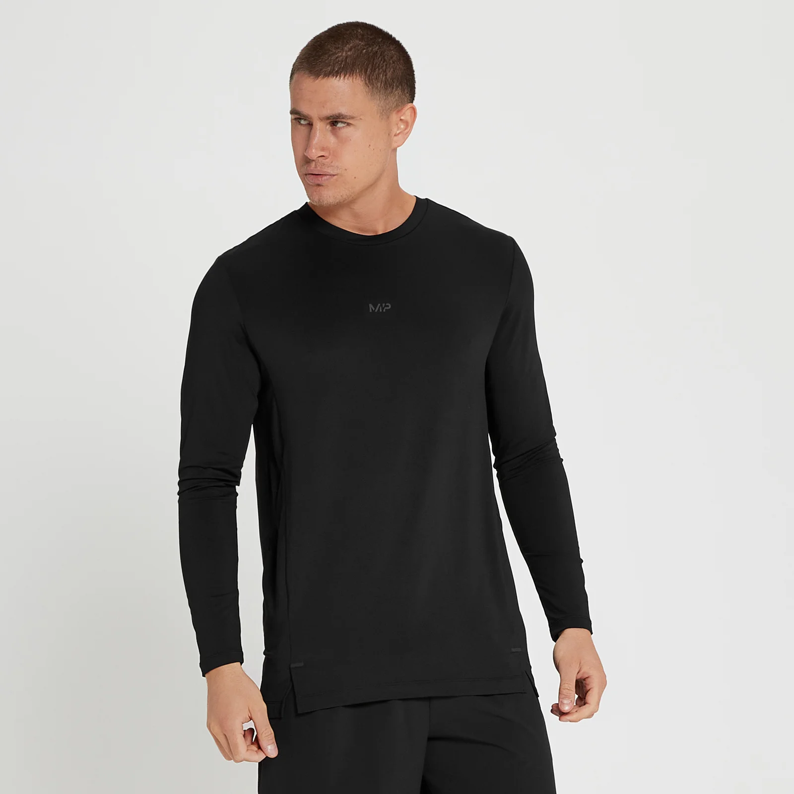 MP Men's Velocity Ultra Long Sleeve Top - Black - XXS Image 1