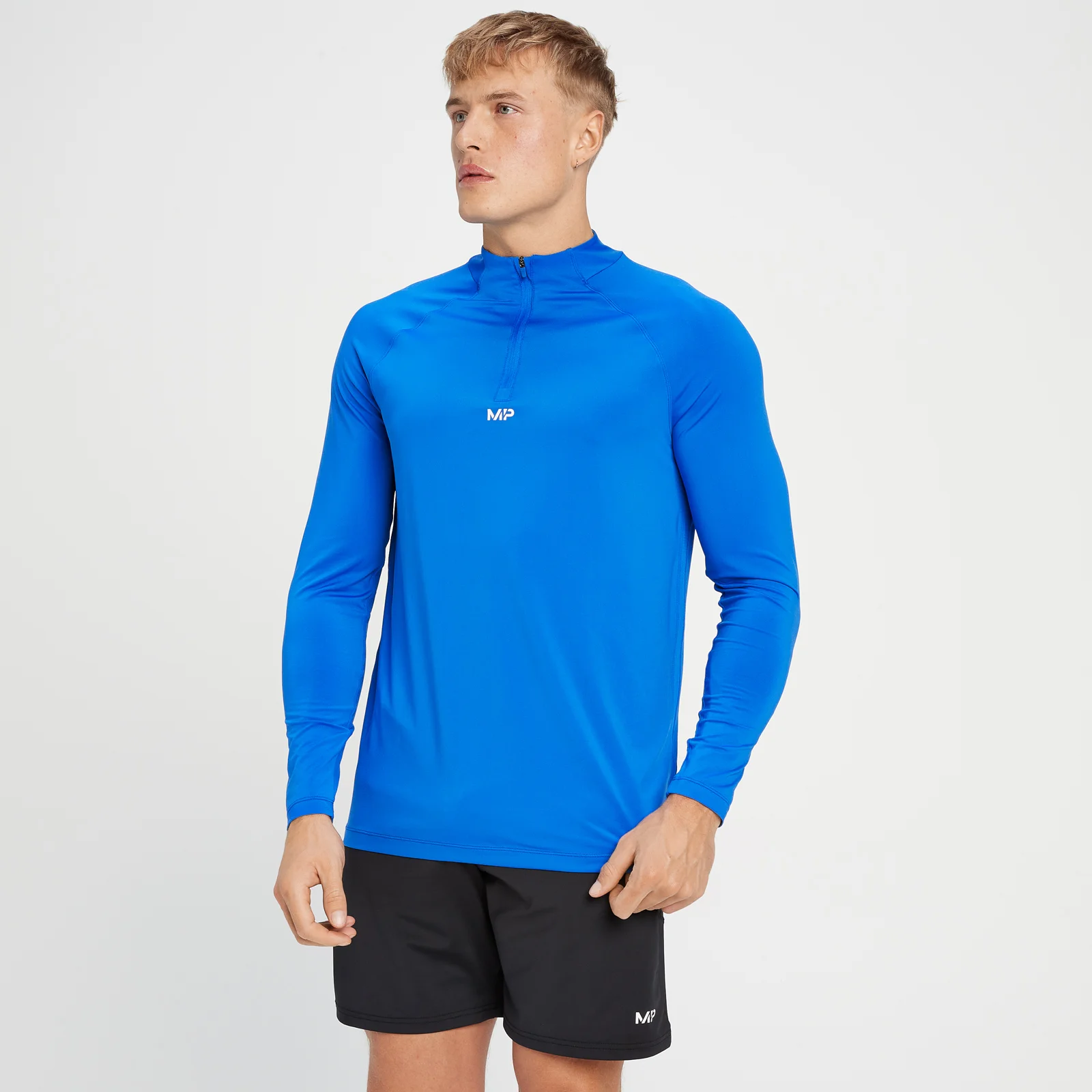 MP Men's Tempo 1/4 Zip - Electric Blue - XS Image 1
