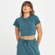 MP Women's Rest Day Body Fit Crop T-Shirt - Smoke Blue