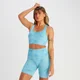 MP Women's Shape Seamless Sports Bra - Blue Tie Dye