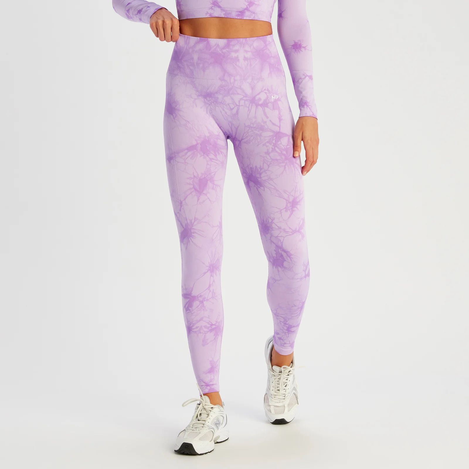 MP Women's Shape Seamless Leggings - Purple Tie Dye - XS Image 1