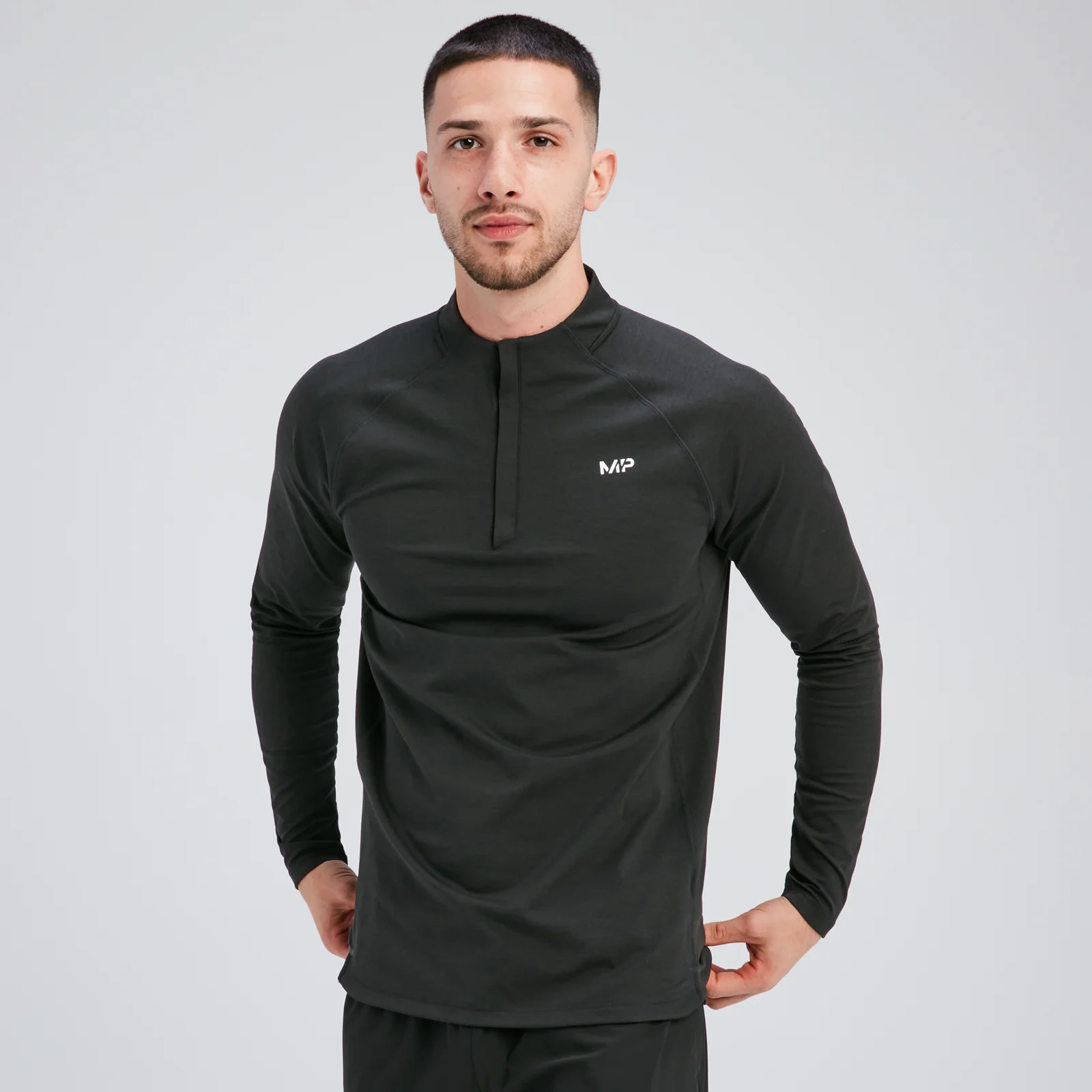 MP Men's Tempo 1/4 Zip - Black - S Image 1