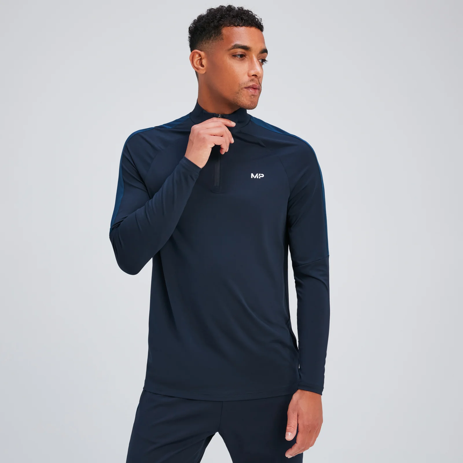 MP Men's Tempo 1/4 Zip - Navy - S Image 1