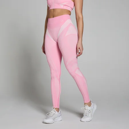 MP Women's Tempo Ultra Geometric Seamless Leggings - Blossom Pink