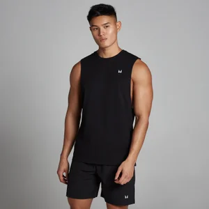 MP Men's Rest Day Drop Armhole Tank Top - Black - Size S