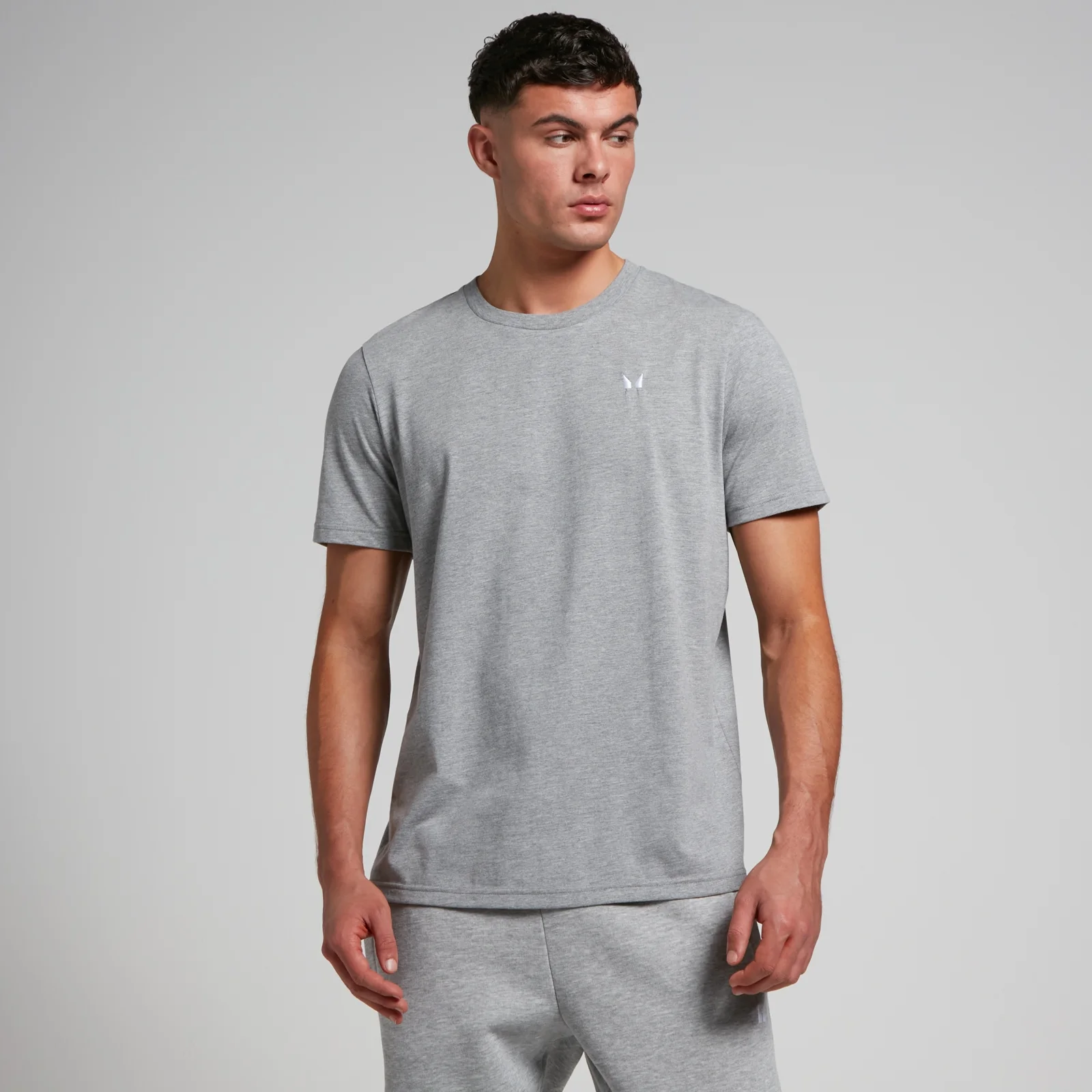 MP Men's Rest Day Short Sleeve T-Shirt - Grey Marl - S Image 1