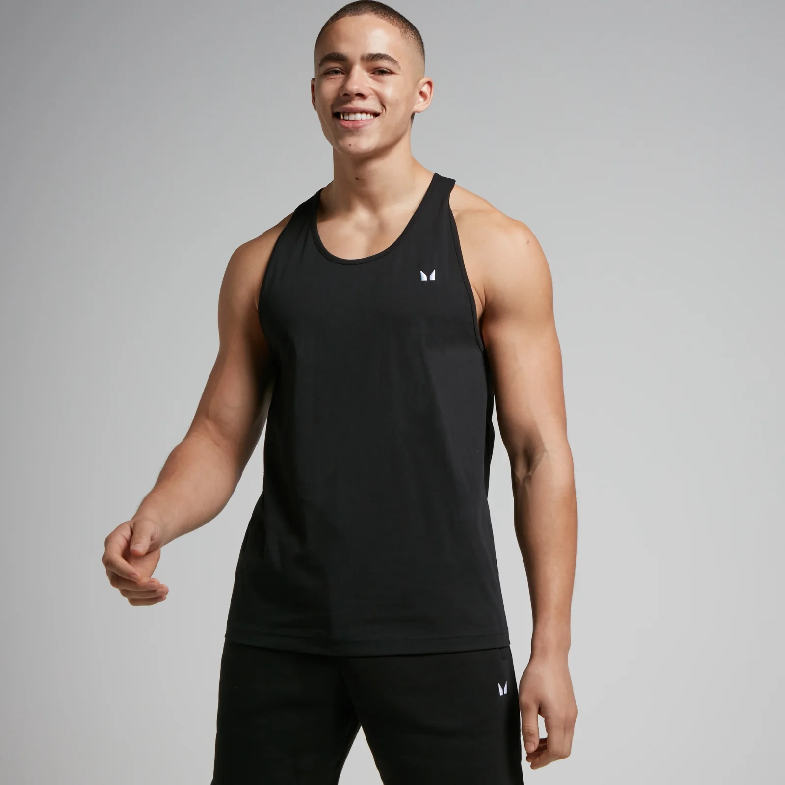 MP Men's Cotton Vest - Black - XS Image 1