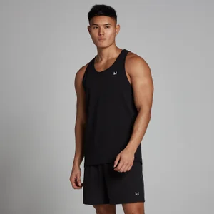MP Men's Cotton Vest - Black - Size S