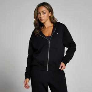 MP Women's Basics Zip Through Hoodie - Black - Size M