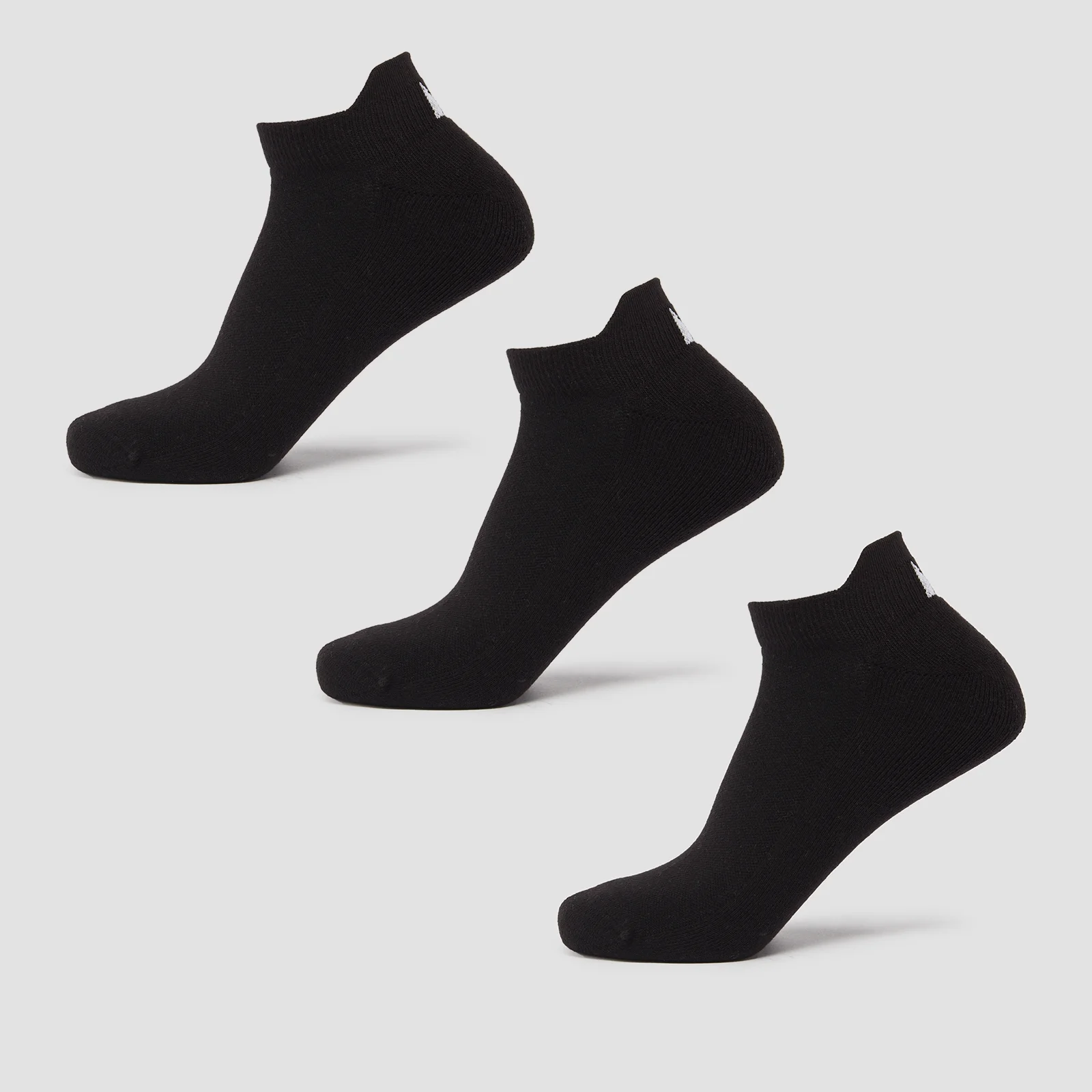 MP Unisex Trainer Socks (3 Pack) - Black - UK 6-8 Image 1