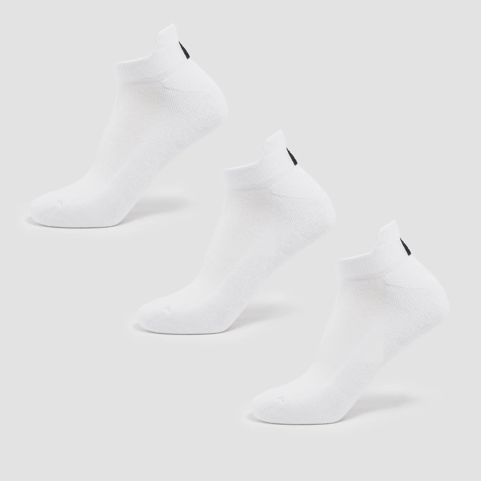 MP Unisex Trainer Socks (3 Pack) - White - UK 9-11 Image 1